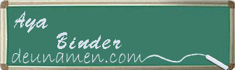 Aya Binder Visitenkarte